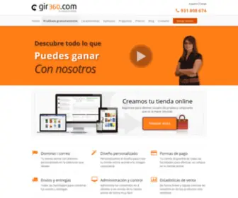 Gir360.com(Crear tienda online con posicionamiento en buscadores) Screenshot