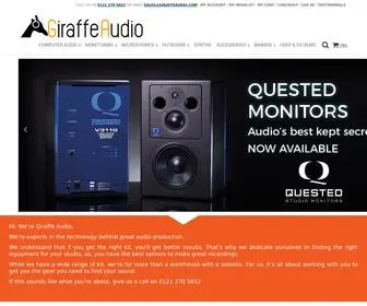 Giraffeaudio.com(Pro Studio Equipment) Screenshot