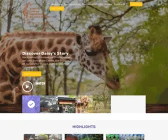 Giraffecenter.org(African Fund for Endangered Wildlife) Screenshot