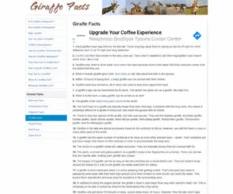 Giraffefacts.org(Home title) Screenshot