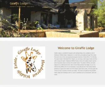 Giraffelodge.co.za(Hoedspruit accomodation) Screenshot