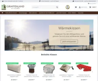 Giraffenland.de(Wärmekissen & Schlafkissen) Screenshot