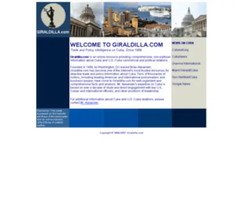 Giraldilla.com(Trade & Policy Intelligence on Cuba) Screenshot