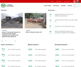 Giresunilozelidare.gov.tr(Giresun İl Özel İdaresi) Screenshot