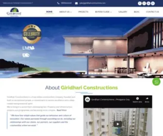 Giridhariconstructions.com(Premium Gated Community Open Plots and Villa Plots for sale) Screenshot