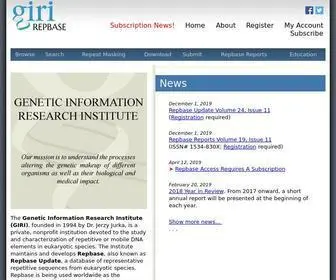 Girinst.org(Genetic Information Research Institute) Screenshot