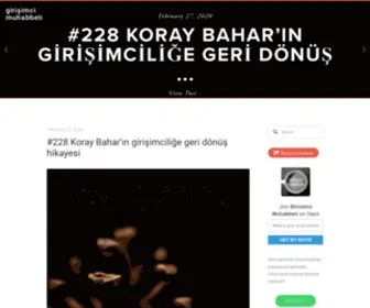 Girisimcimuhabbeti.com(Girişimci) Screenshot