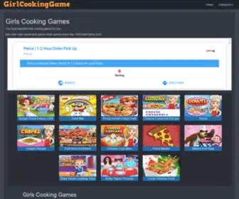 Girlcookinggame.com(Cooking Games Play Free Girls Cooking Games) Screenshot