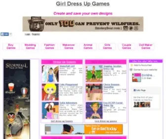 Girldressupgames.net(Girl games) Screenshot