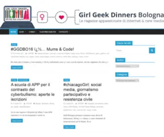 Girlgeekdinnersbologna.com(Girl Geek Dinners Bologna) Screenshot