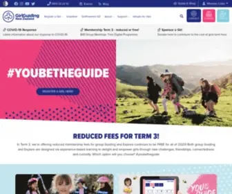 Girlguidingnz.org.nz(Empowering Girls) Screenshot