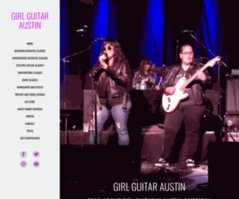 Girlguitaraustin.com(Home page of) Screenshot