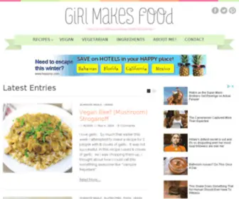Girlmakesfood.com(Girl Makes Food) Screenshot