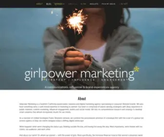 Girlpowermarketing.com(A communications) Screenshot