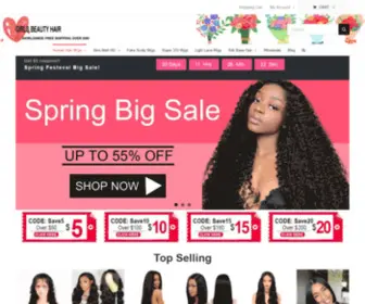 Girlsbeautyhair.com(Girls Beauty Hair Offers Lace Front Wigs & Full Lace Wigs) Screenshot