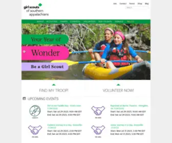 Girlscoutcsa.org(Girl Scouts Southern Appalachians) Screenshot