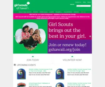 Girlscouts-Hawaii.org(Girlscouts Hawaii) Screenshot