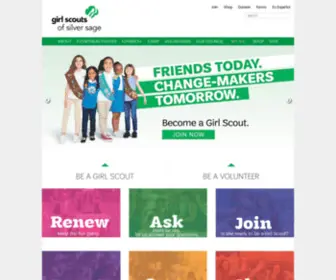 Girlscouts-SSC.org(Girl Scouts of Silver Sage) Screenshot