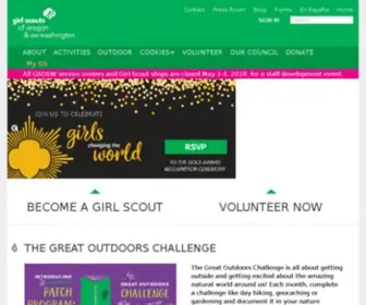 Girlscoutsosw.org(Girl Scouts of Oregon and SW Washington) Screenshot