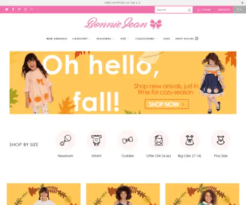 Girlsdressshop.com(Bonnie Jean) Screenshot