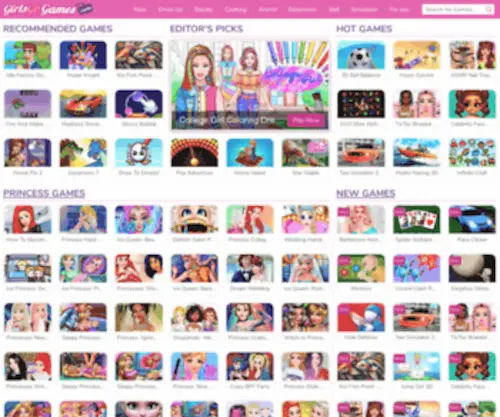 Girlsgogames.com(Girls games) Screenshot