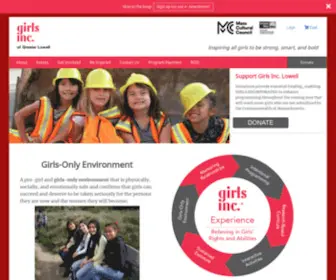 Girlsinclowell.org(Girls Inc) Screenshot