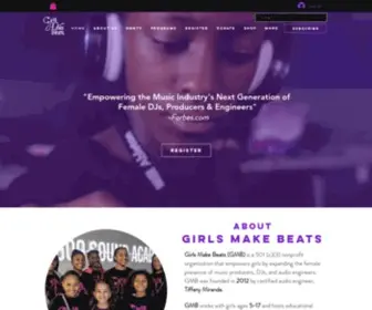 Girlsmakebeats.org(Girls Make Beats) Screenshot