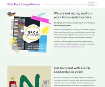 Girlsrockcampalliance.org(The Girls Rock Camp Alliance) Screenshot