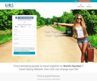 Girlstravelling.com(Number One Travel Online Dating Website) Screenshot