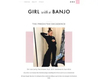 Girlwithabanjo.com(Girl with a banjo) Screenshot