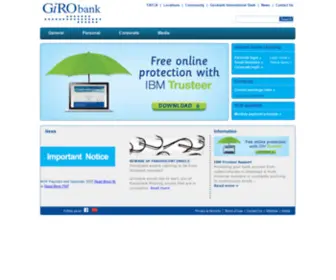 Girobank.net(GiroBank Curaçao) Screenshot