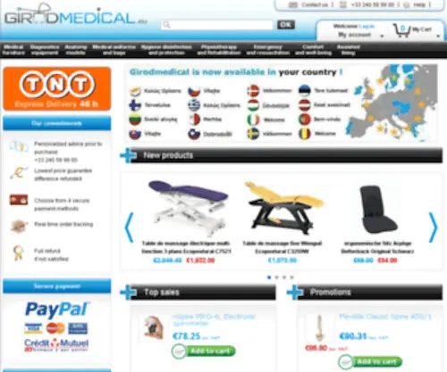 Girodmedical.co.ee(The Online European Medical Supplier) Screenshot