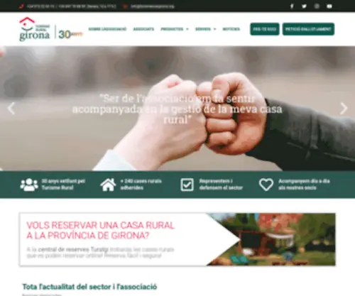 Gironarural.org(Associació Turisme Rural Girona) Screenshot