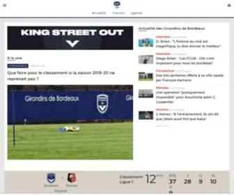 Girondins33.com(Site d'actualité du FC Girondins de Bordeaux) Screenshot