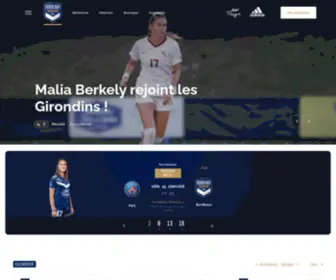 Girondins.tv(Site officiel du FCGB) Screenshot