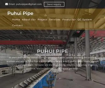 Gisa.cl(Puhui HDPE Pipe manufacturer) Screenshot