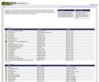 Giscareers.com(Job and Resume site for the GIS industry) Screenshot