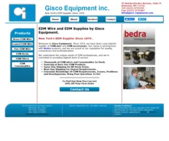 Gisco-Equipment.com(Gisco equipment Inc) Screenshot