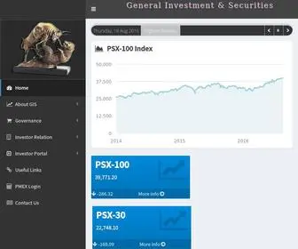 Gis.com.pk(General Investment & Securities) Screenshot