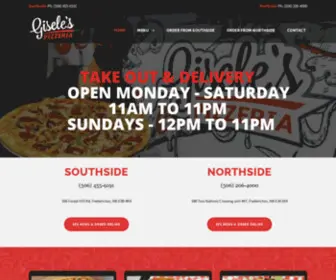 Giselespizza.com(Gisele's Pizzeria) Screenshot