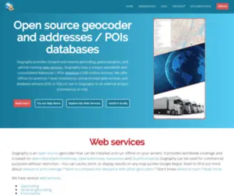 Gisgraphy.com(Free opensource geocoder and webservices for geonames and openstreetmap data) Screenshot