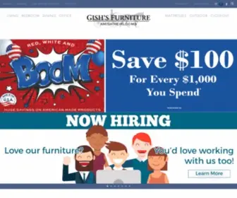 Gishs.com(Gish's Furniture) Screenshot