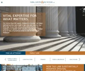 Gislason.com(Gislason & Hunter Attorneys At Law) Screenshot