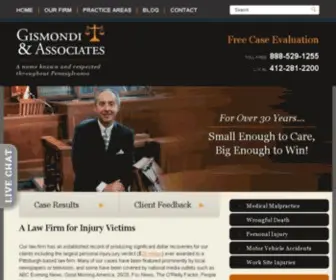 Gislaw.com(Pennsylvania Personal Injury Lawyer) Screenshot