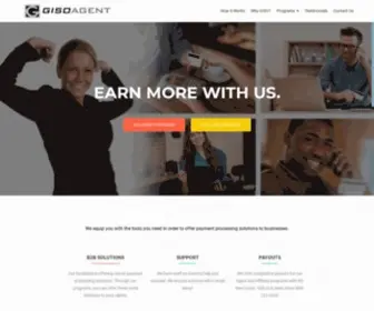 Gisoagent.com(ISO Agent Program Merchant Services) Screenshot