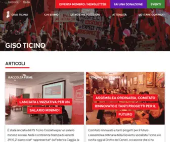 Gisoticino.ch(GISO Ticino) Screenshot