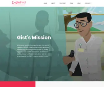 Gistmd.com(GistMD's personalized patient engagement platform) Screenshot