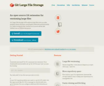 Git-LFS.com(Git Large File Storage) Screenshot