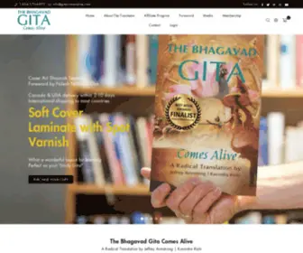 Gitacomesalive.com(The Bhagavad Gita Comes Alive by Jeffrey Armstrong) Screenshot