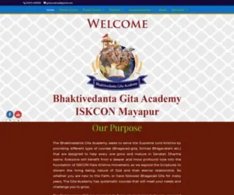 Gitacourse.com(Bhaktivedanta Gita Academy (ISKCON Mayapur)) Screenshot